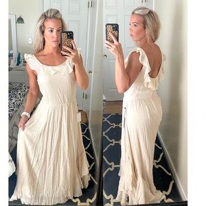 Joyfolie Cream Dress, size Medium